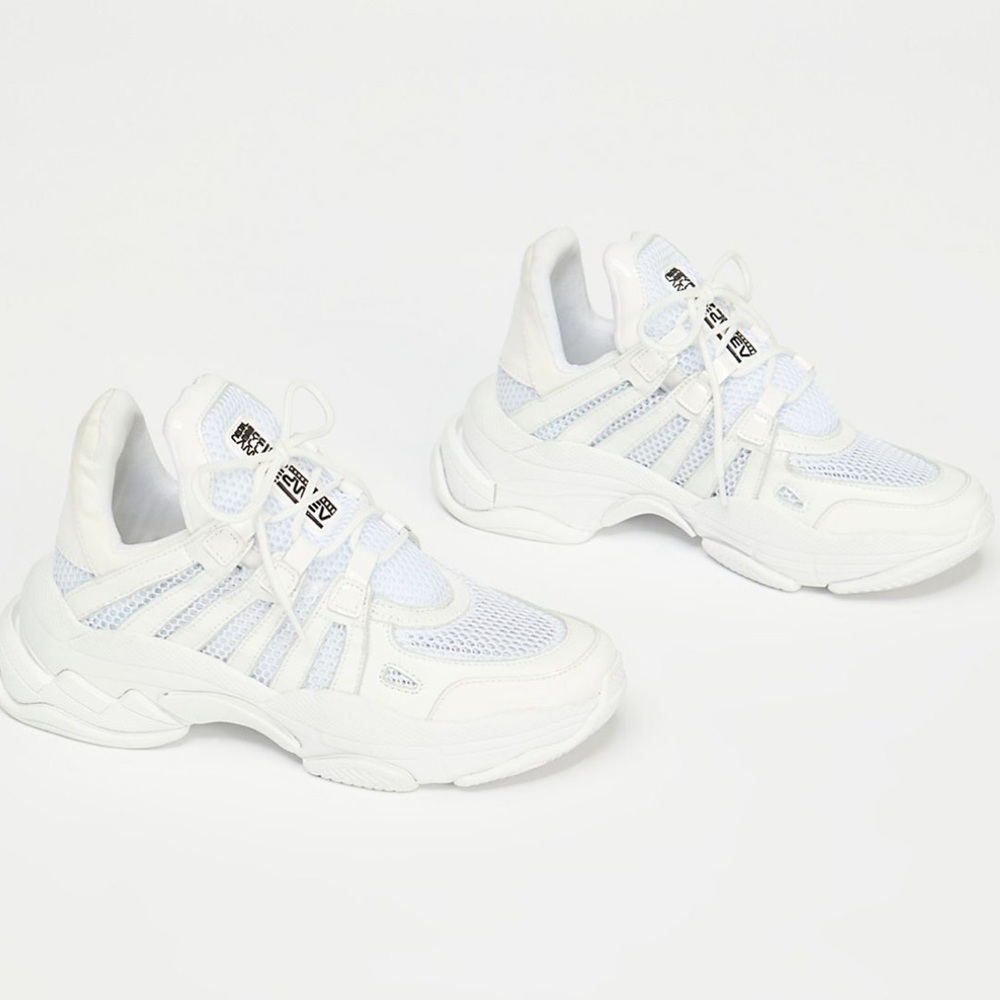 Jeffrey Campbell Luxembourg white sneakers